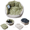 Flower shape fabric dog bed pet beds